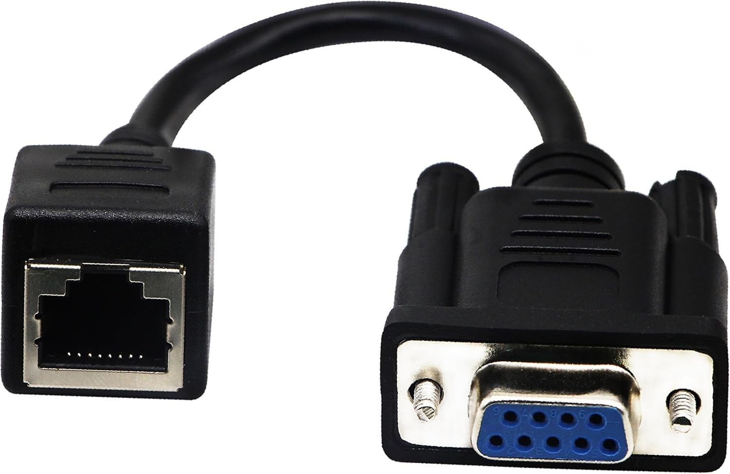 RJ45 to RS232 Cable 2 Pack DB9 Serial Port Female & Male Ethernet LAN Console
