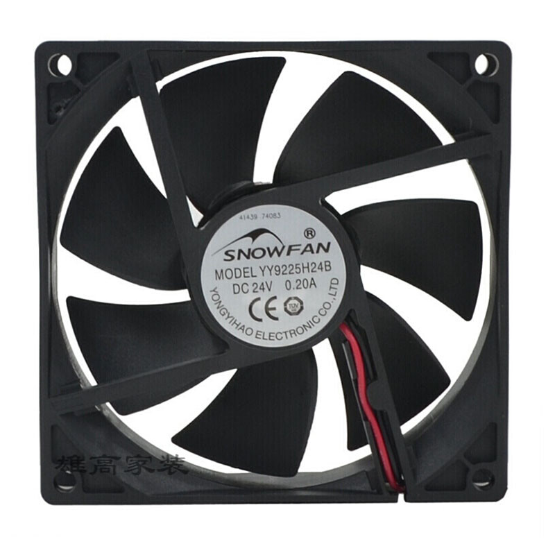 9cm 9225 24V 0.2A 92*92*25MM YY9225H24B 2 wire dual ball bearing cooling fan