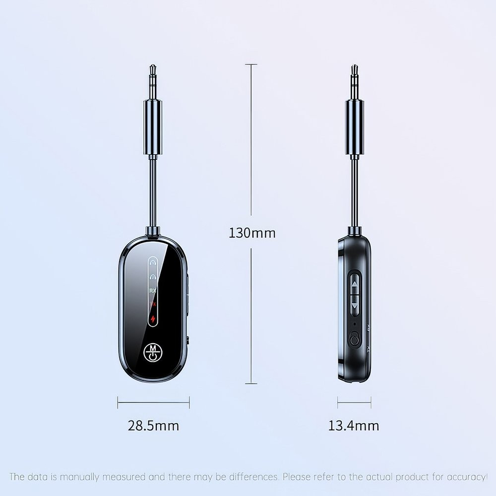 Bluetooth 5.4 Transmitter Receiver 2 IN 1 Wireless Audio 3.5mm Jack Aux Adapter