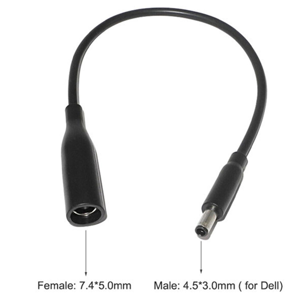 Lot Power Charger Converter Adapter Cable 7.4mm To 4.5mm For Dell For HP 10-100X