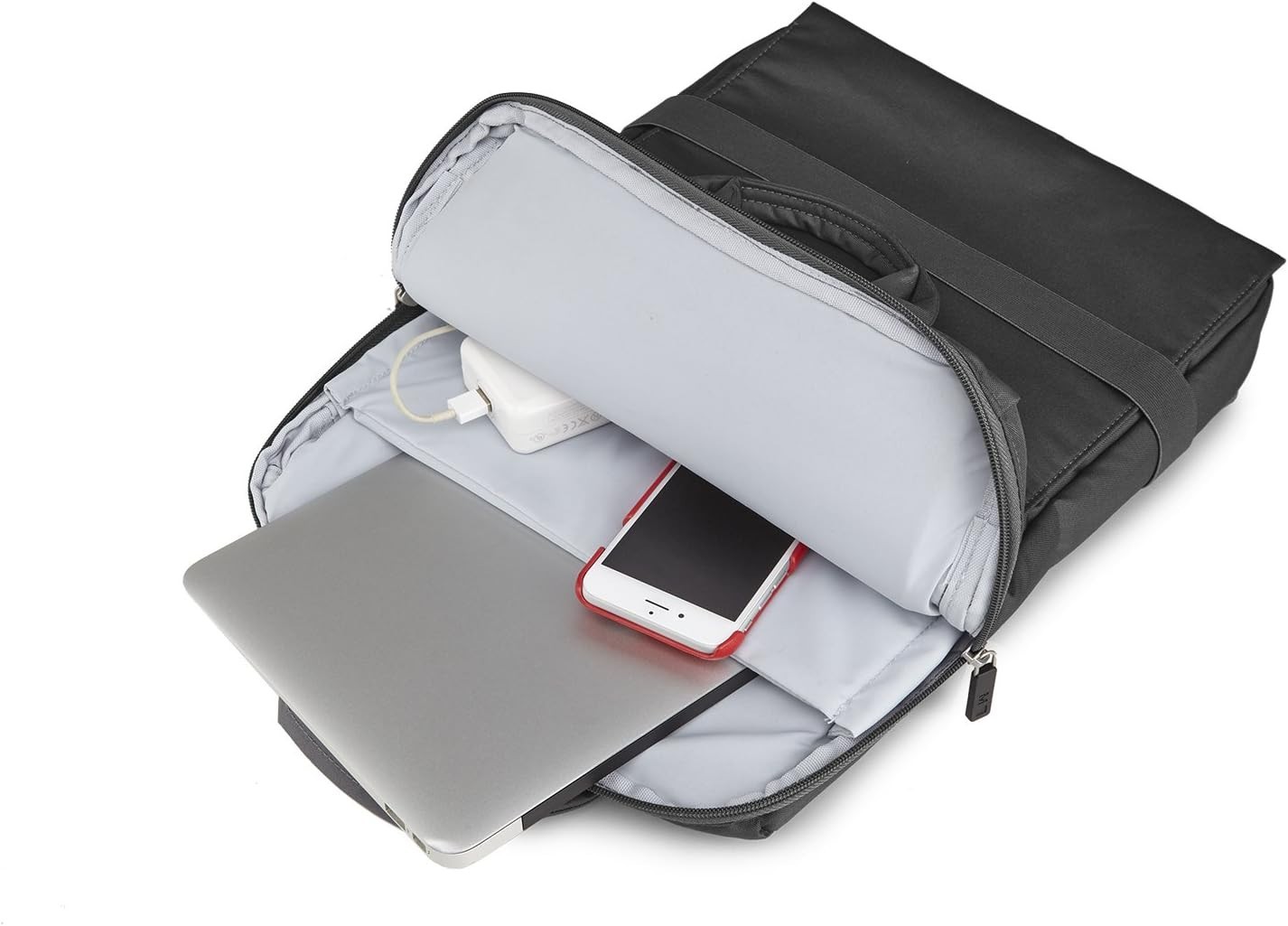 Moleskine Powerseal 15″ Vertical Device Bag Backpack For Laptops Tablets, Black