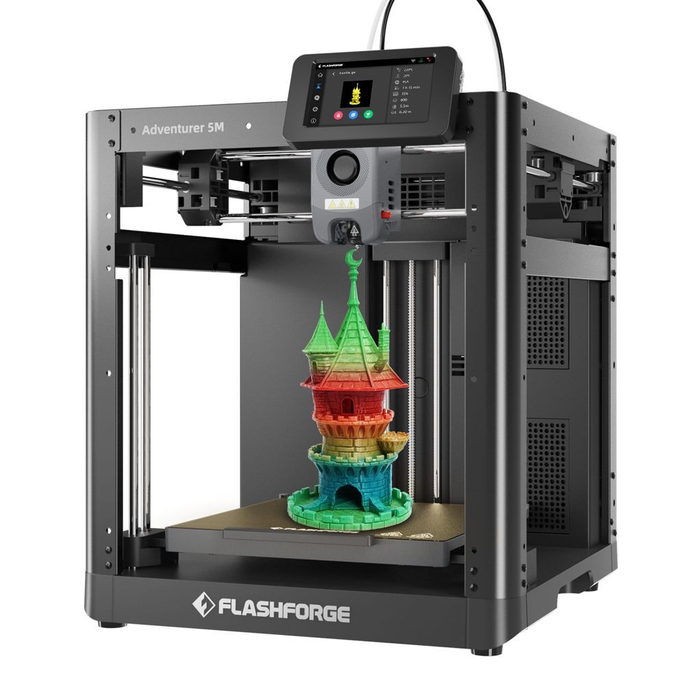 FLASHFORGE Adventurer 5M 3D Printer 600mm/s High-Speed w/Auto Leveling Printing