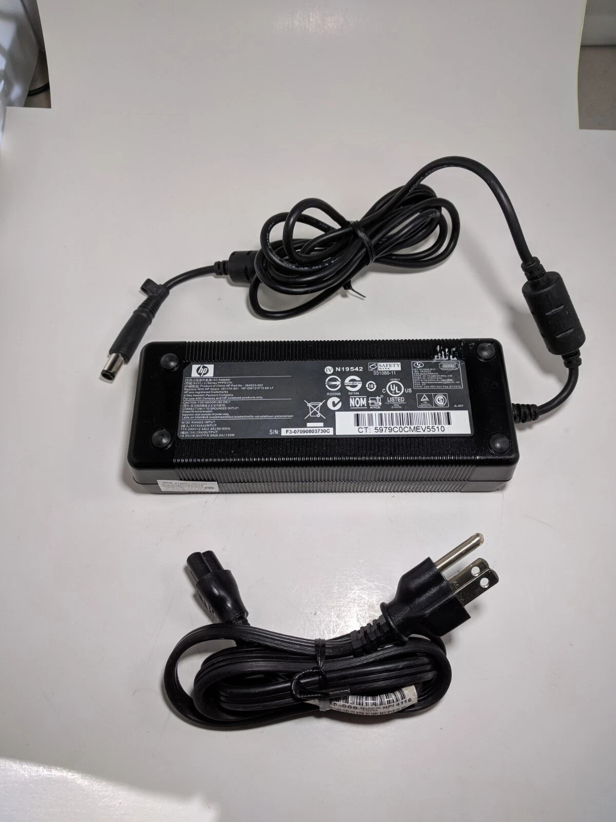 Genuine 120W HP AC DC Adapter 18.5V for Docking Station HSTNN-IX01 Power Charger