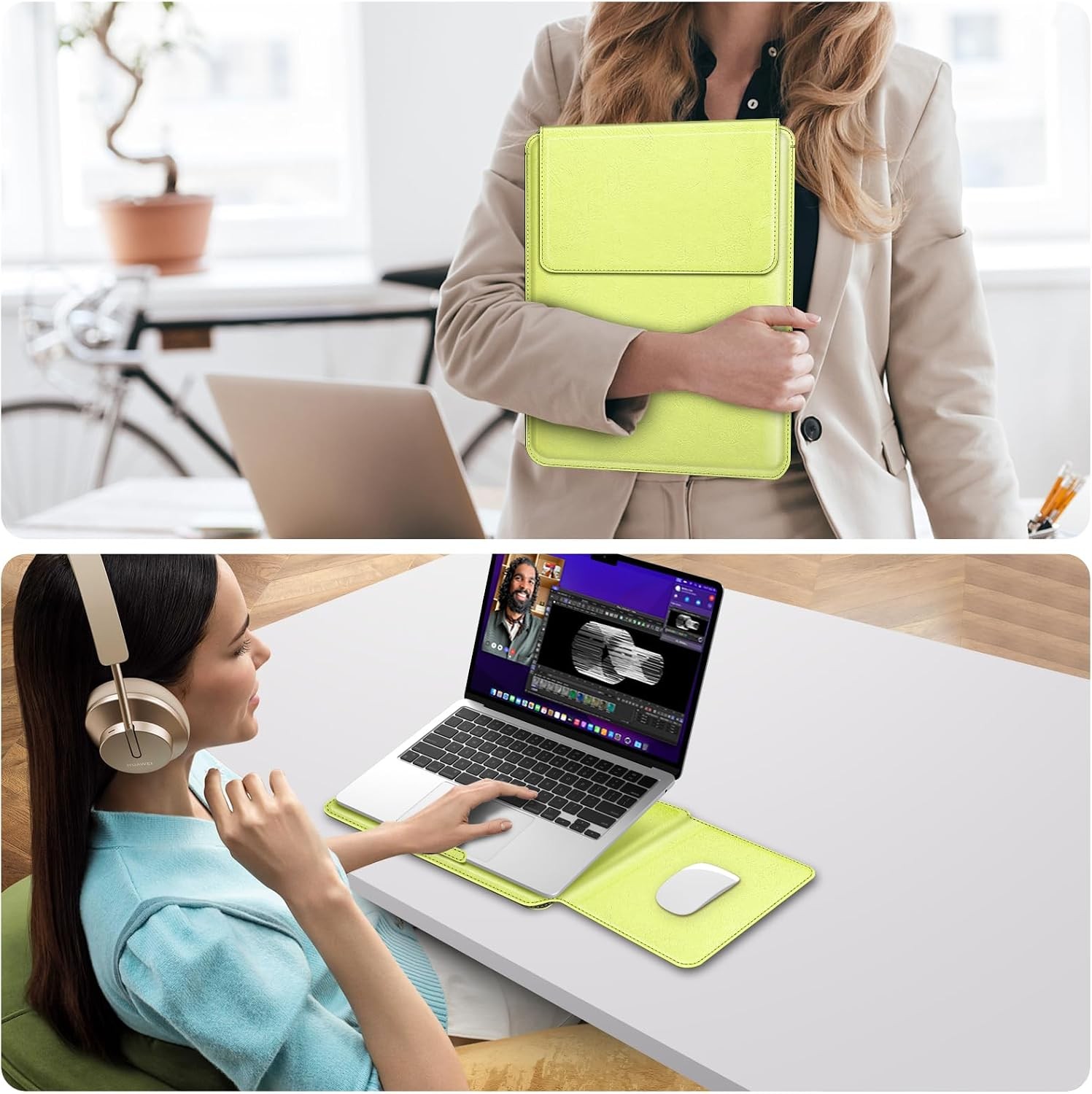 Sleeve Case for MacBook Neo 13 Inch A3404 (2026) Hard Slim Bag Cover with Stand
