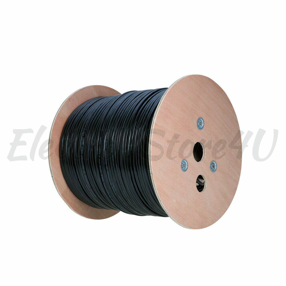 Cat6 Outdoor Ethernet Bulk Cable 500ft 1000ft 23AWG UTP FTP Direct Burial Solid