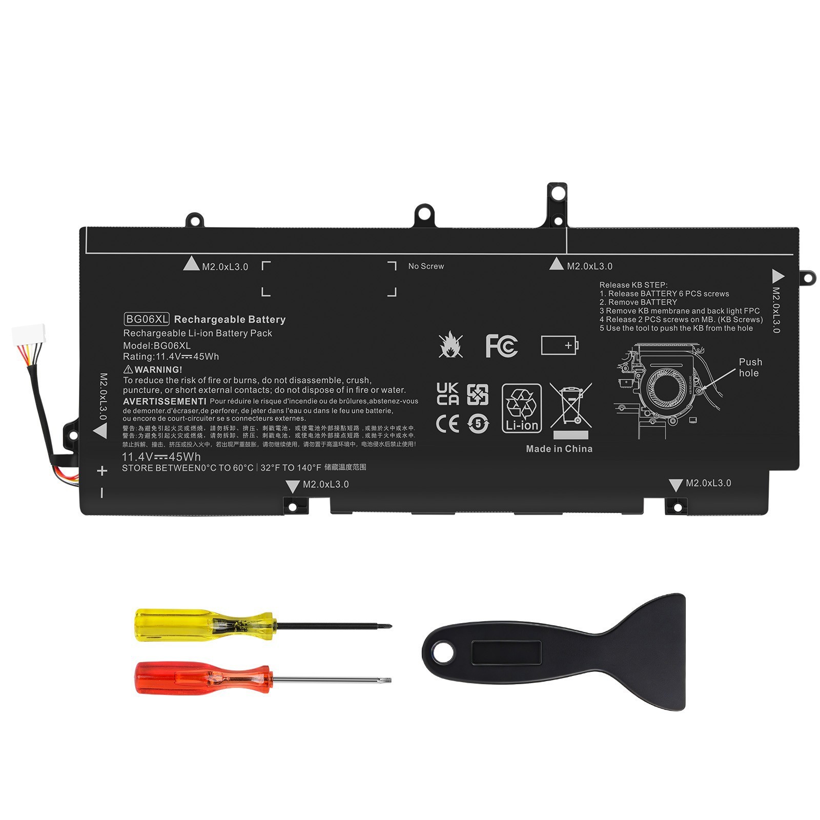 🧡LOT BG06XL Battery For HP EliteBook 1040 G3 Series HSTNN-IB6Z 804175-181 45Wh