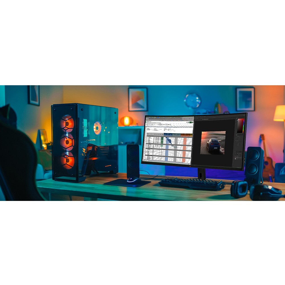 Deco Gear 40″ Curved Ultrawide Nano IPS Monitor, 5120×2160 5K2K, 21:9, HDR10 – O