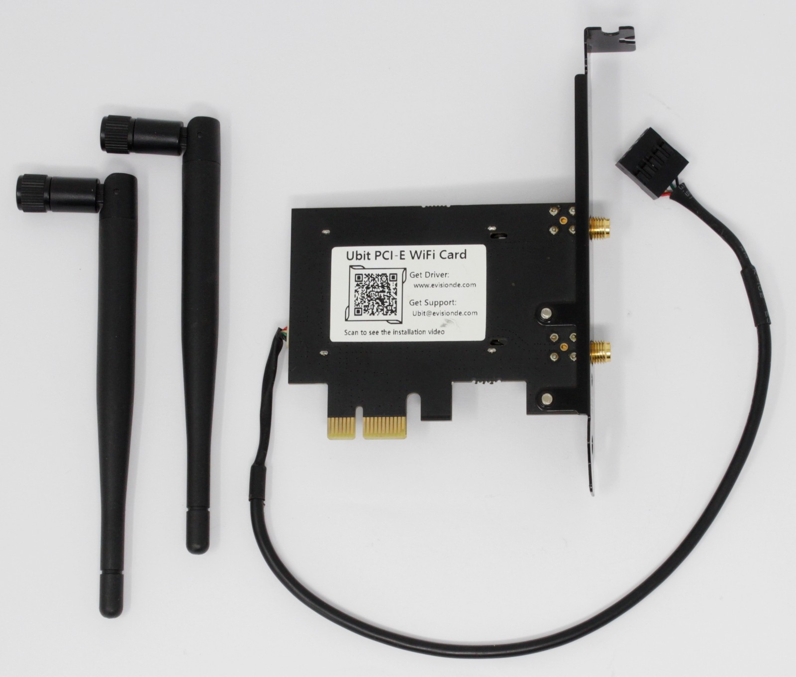 Ubit WiFi 6 AX200 PCIE 1x Wireless WiFi Dual Band Gigabit 802.11ax (#11588)