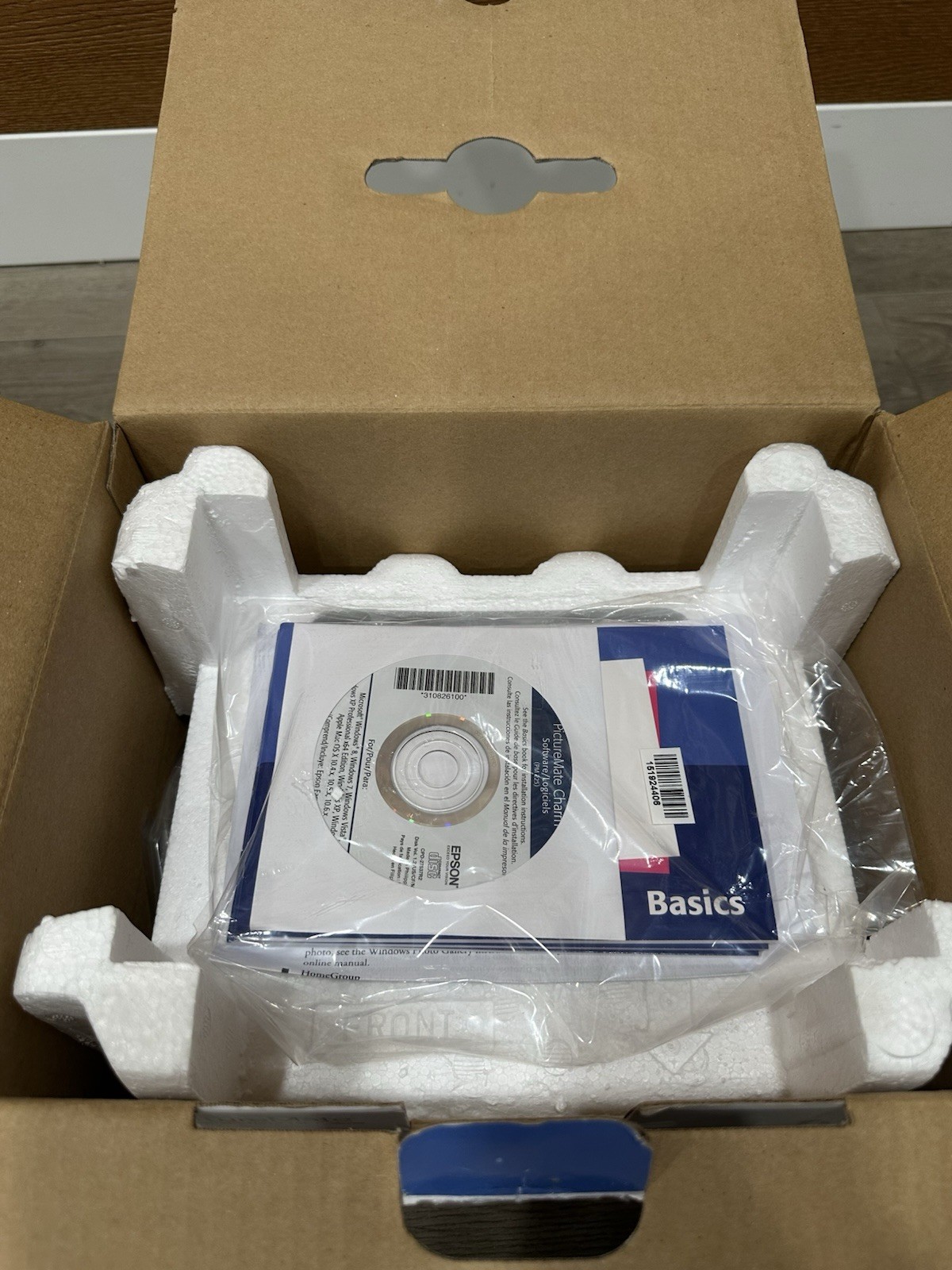 Epson PictureMate Charm PM225 Compact Photo Printer New Open Box Complete
