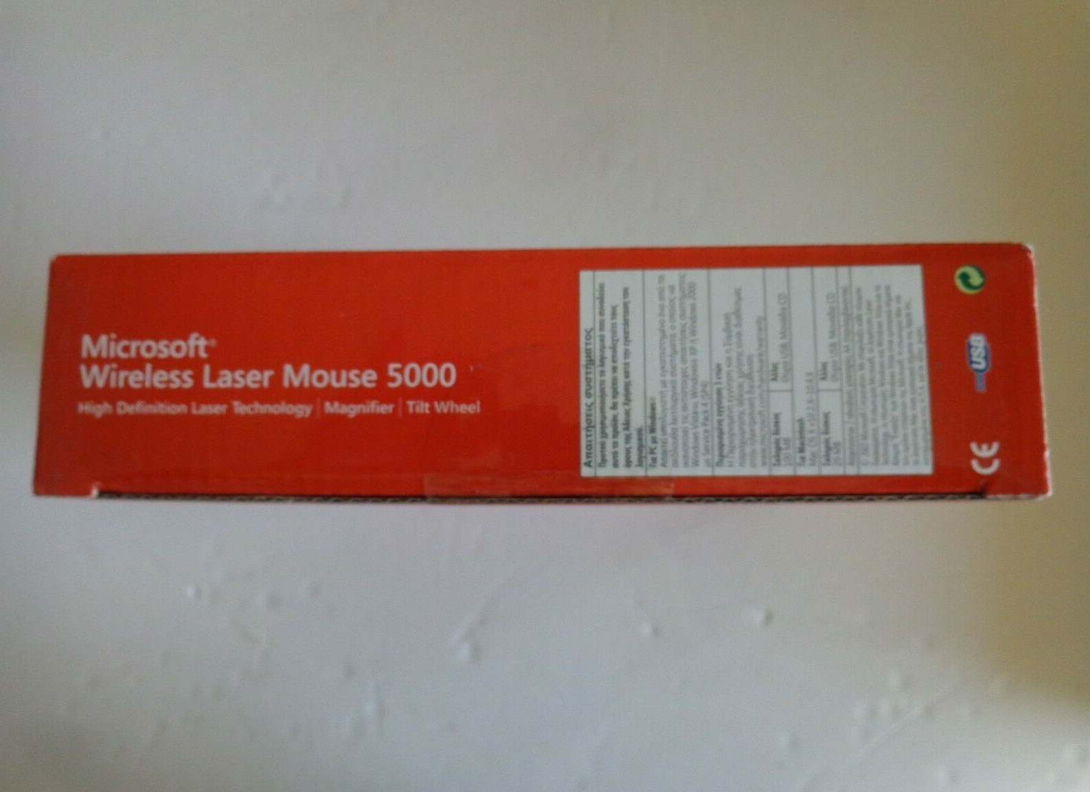Microsoft Wireless Laser Mouse 5000 – Metallic Black (Factory Sealed Retail Box)