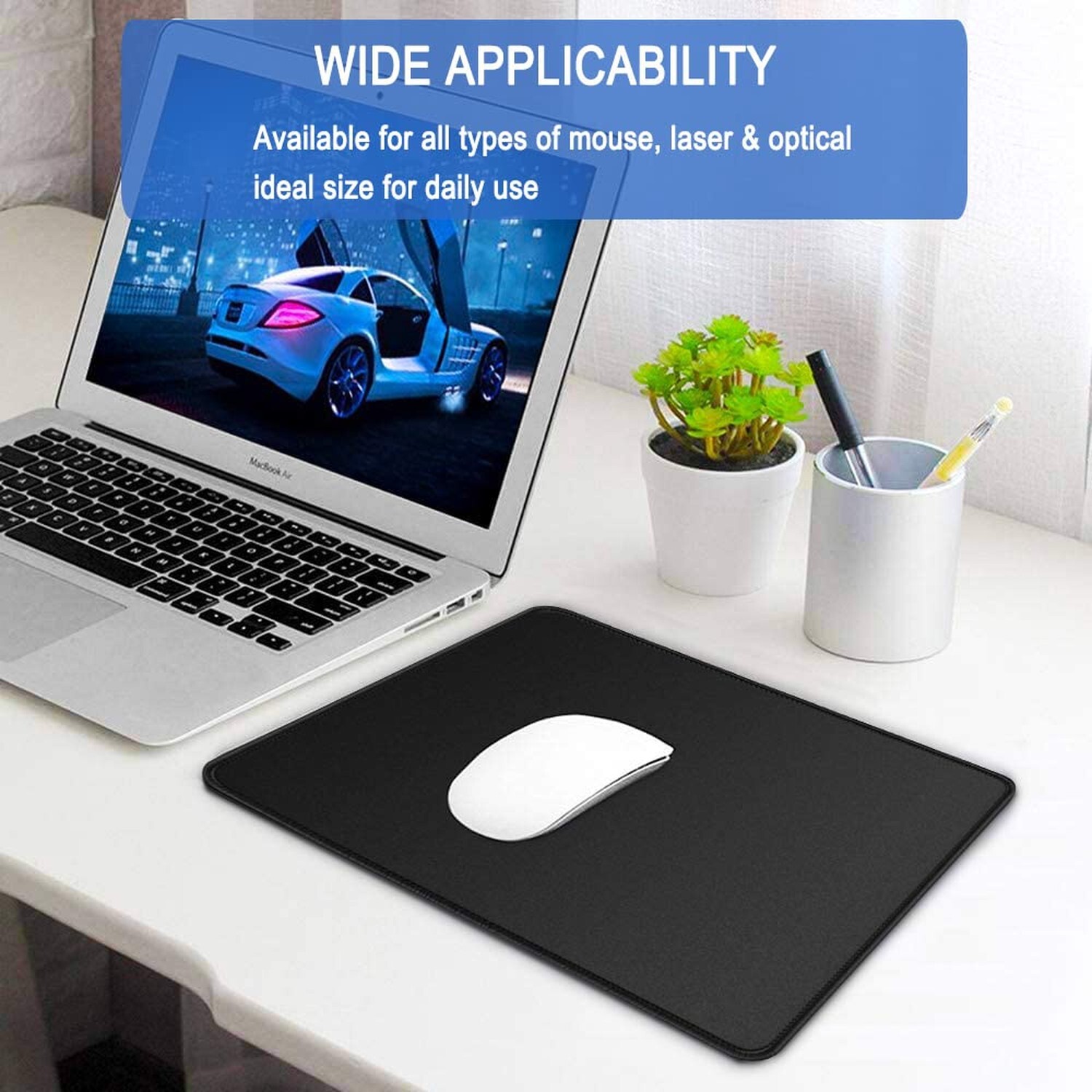 Mouse Pad, Large Gaming Mouse Pad with Double Stitched Edges, 14.9 x 11.7 inc…