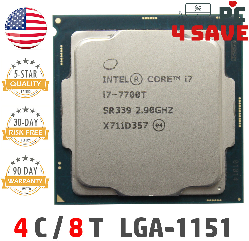 Intel 7th Gen Core i7-7700T SR339 2.90GHz (Turbo 3.80GHz) 4-Core 8M LGA-1151 CPU