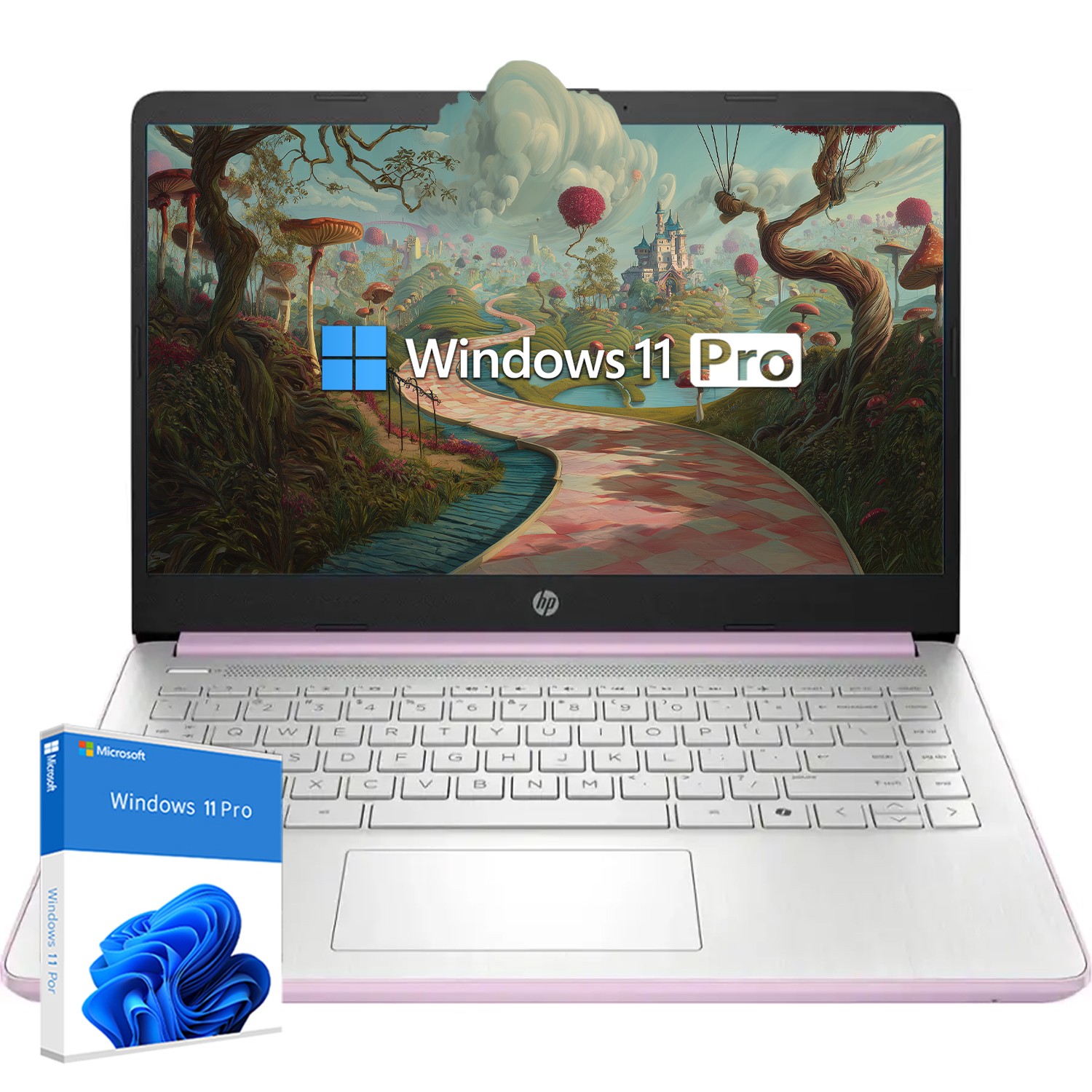 HP 14″HD Laptop computer Win11Pro 3.6GHz Intel Processor N150 , 16GB RAM 384GB