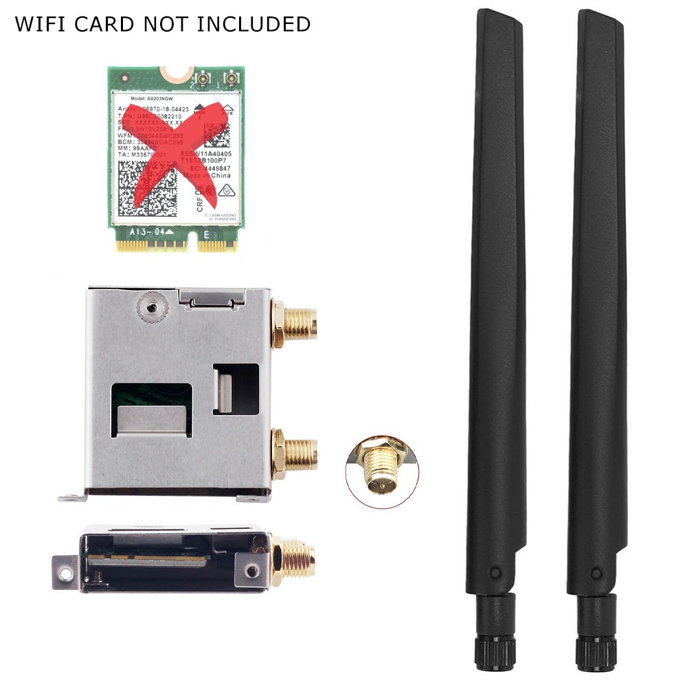 WI-FI Go NGFF M.2 Bracket WiFi 6E Card Dual Antenna for ASUS PC motherboard