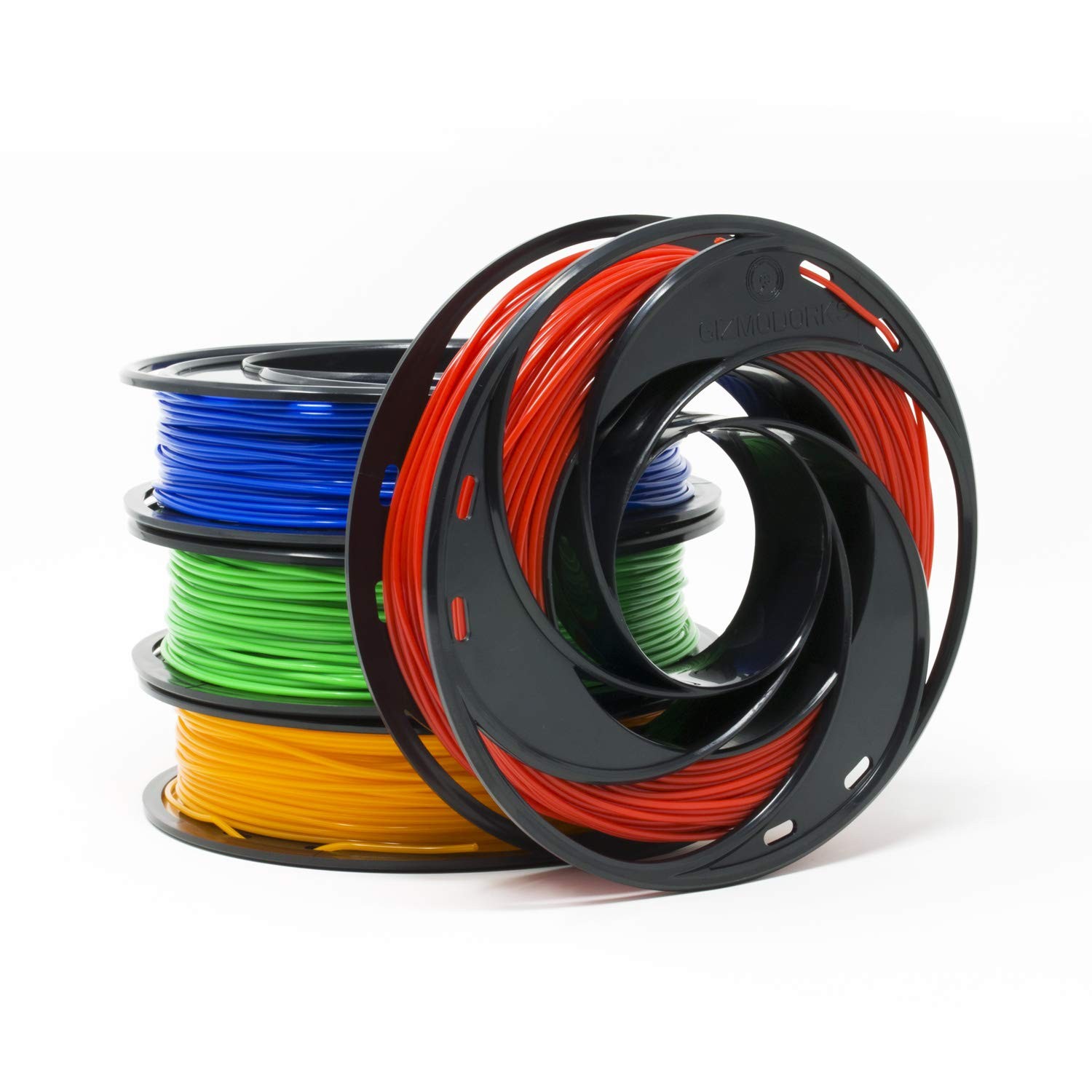 Gizmo Dorks PLA Filament for 3D Printers 1.75mm 200g, 4 Color Pack Multicolor (O