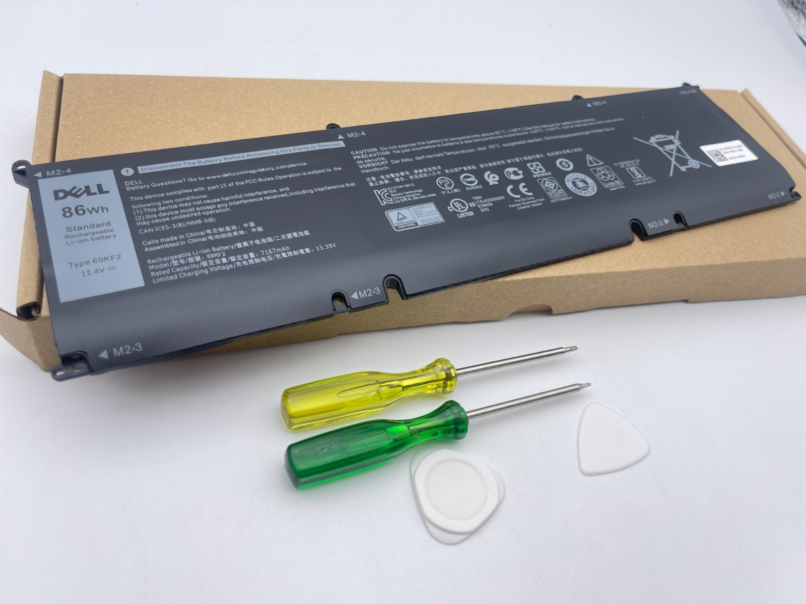 Genuine 86Wh 69KF2 Laptop Battery for Dell Alienware M15 M17 R3 R4 G15 5510 5511