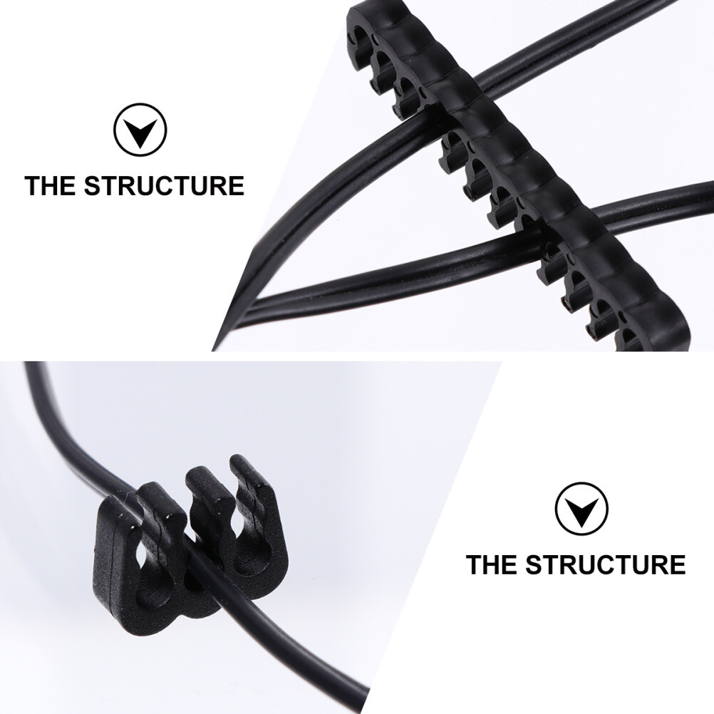 24pcs cable combs Wire Management Comb Cable Organizer Sleeved Cables Pc