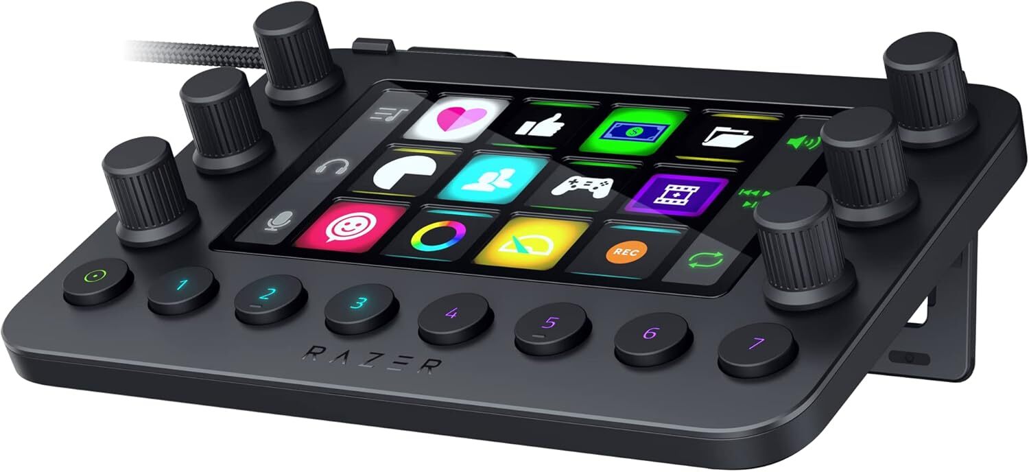 Razer Stream Controller All-in-One Keypad w/ 12 Keys 6 Dials 8 Buttons – Black