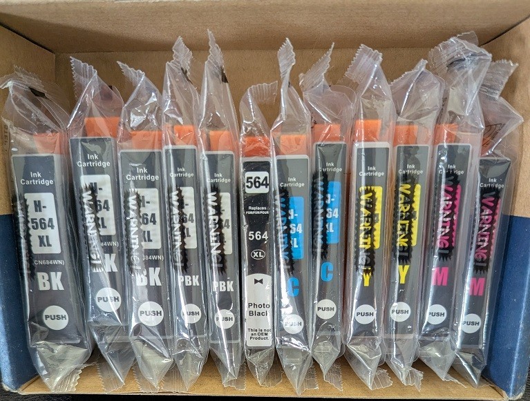 564XL Ink Cartridges (12) for HP 564 XL Photosmart 5510 6510 6520 7510 & More