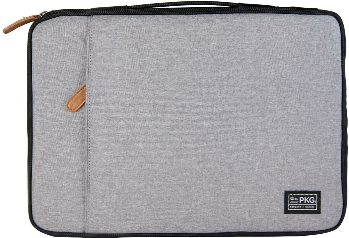 PKG Laptop padded Sleeve for up to 14″ Laptop Macbook pro Surface pro Light Gray