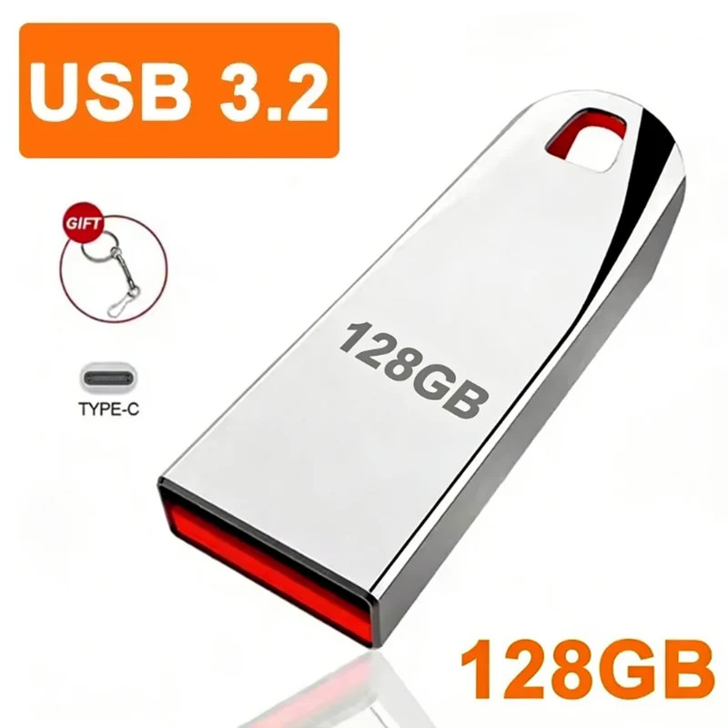 Plug and Play USB3.2 Flash Drive Storage Mini Pen Drive 450Mb/S Sleek Durable Da