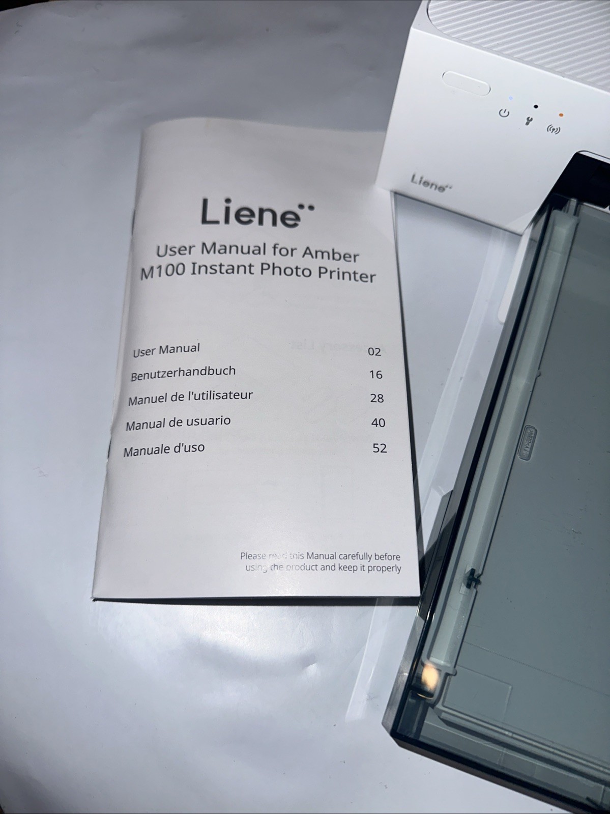 Liene M100 4x6In Full-Color Instant Photo Printer Lightly Used