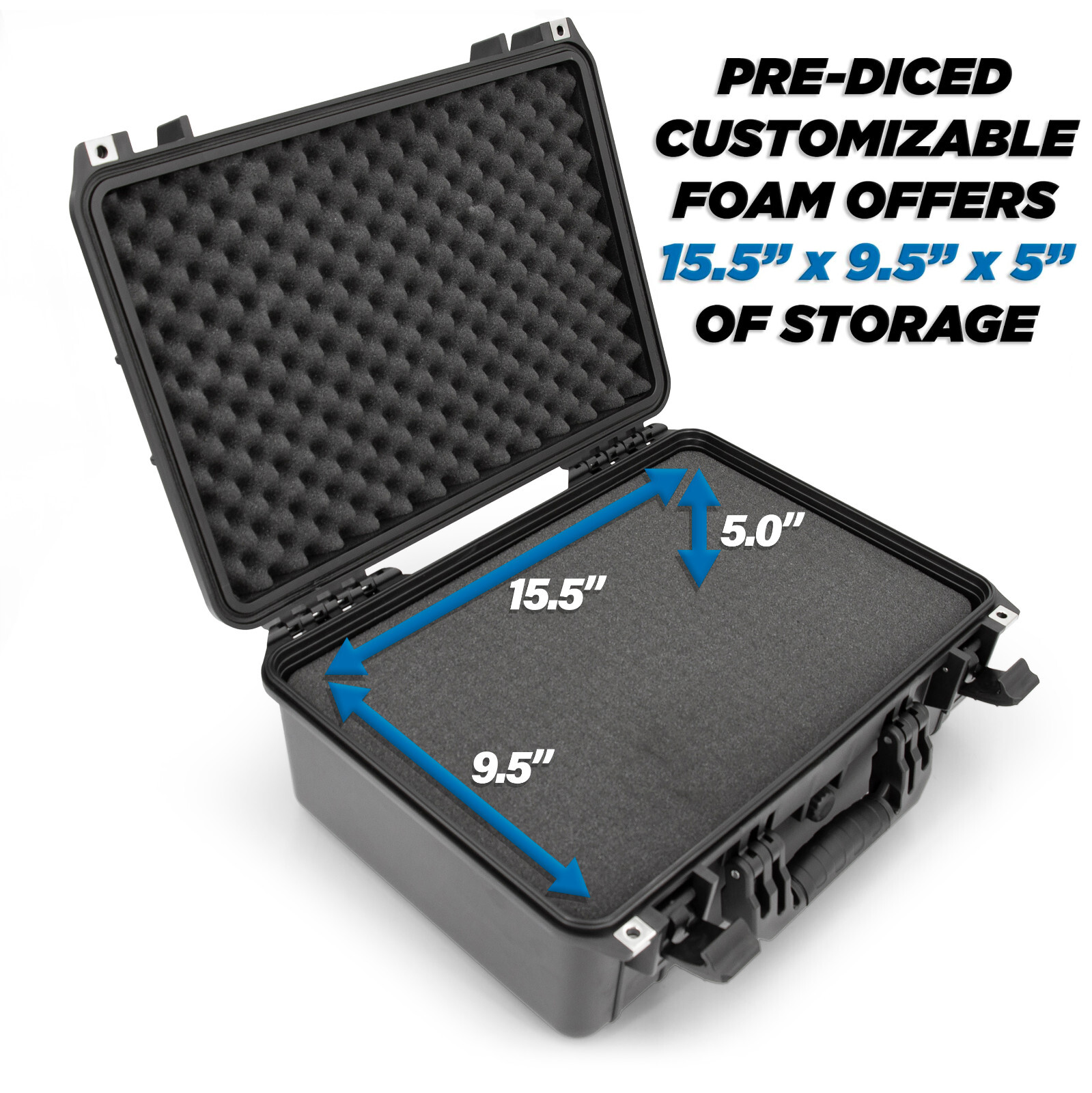 CM Video Projector Case For ViewSonic Projectors to up 15 Inches – Case Only
