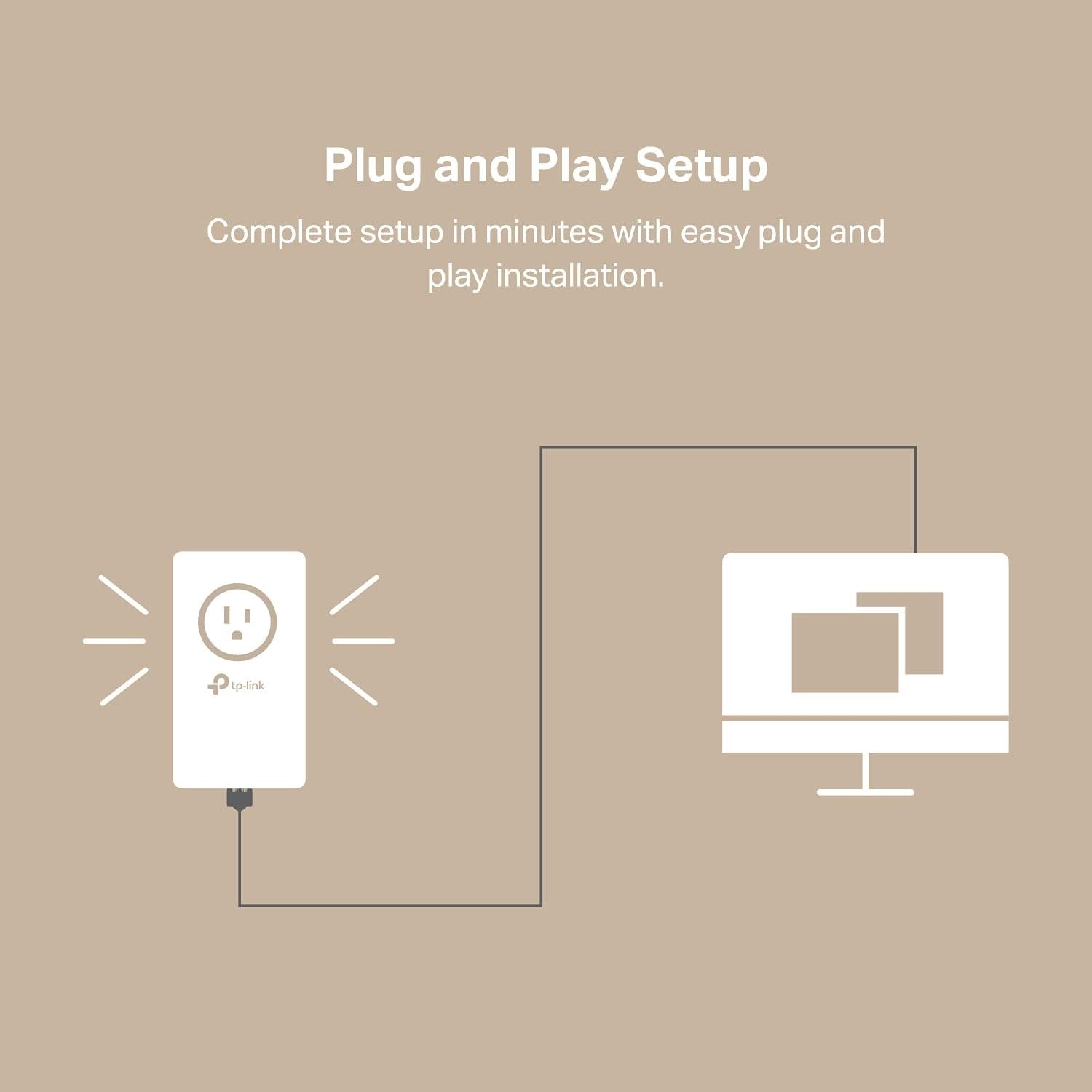 High-Speed Powerline Ethernet Adapter with Noise Filtering for Stable Network