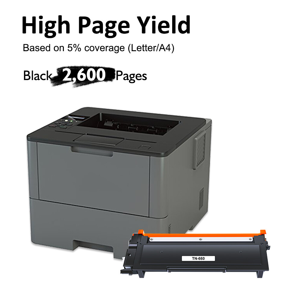 1 Pack TN660 TN630 Toner Compatible With Brother HL-L2340DW HL-L2360D HL-L2380DW