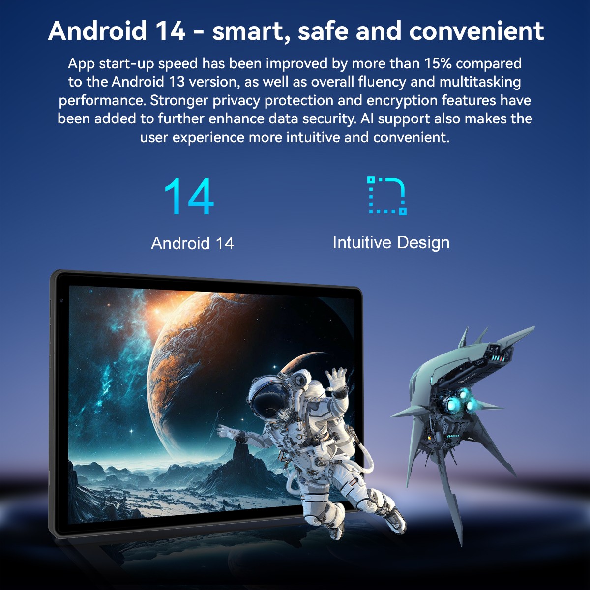 10.1 inch Android 15 Tablets HD Touchscreen Octa-Core 20GB RAM+128GB Dual Camera