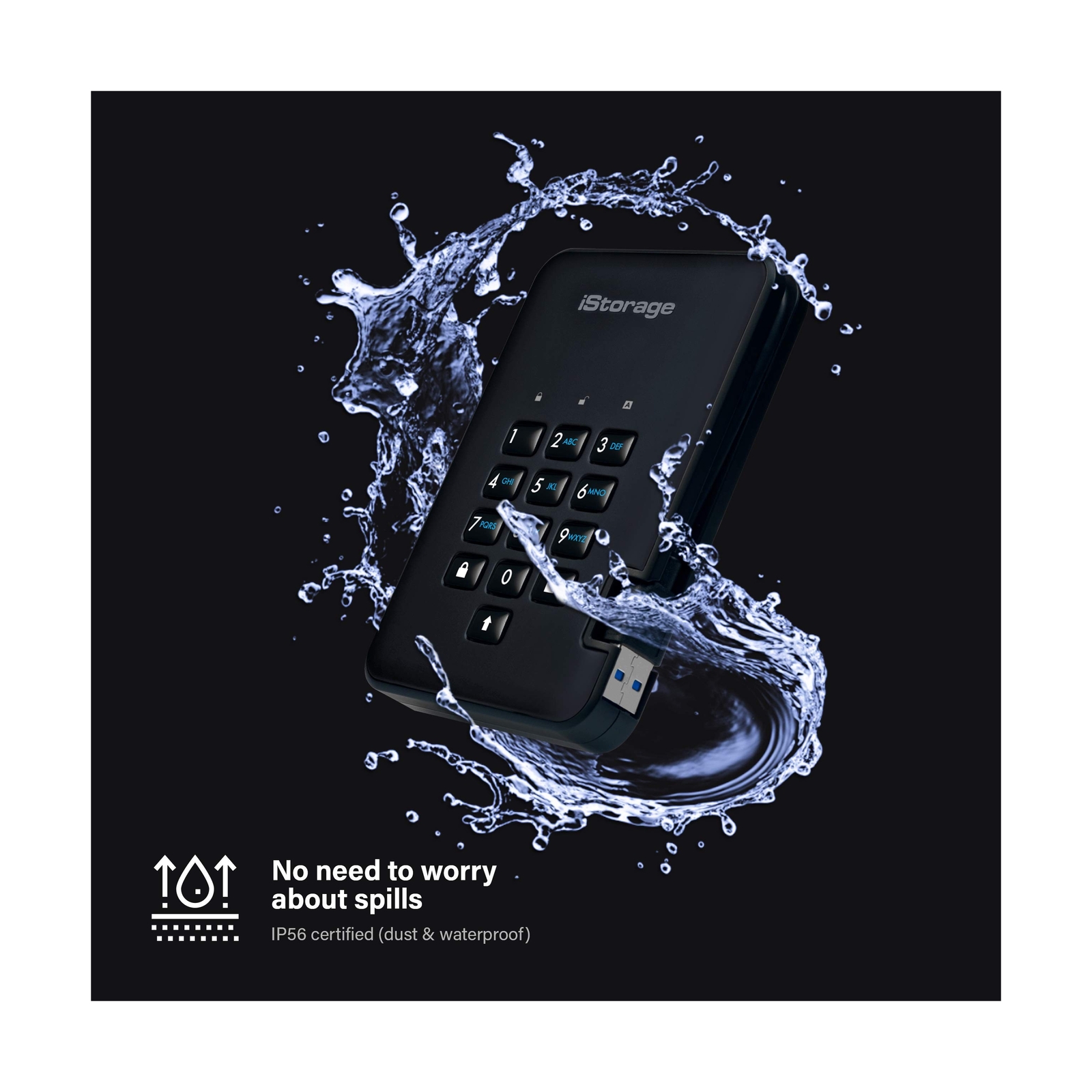 iStorage diskAshur2 SSD 1TB | Secure Portable Solid State Drive | Password pr…