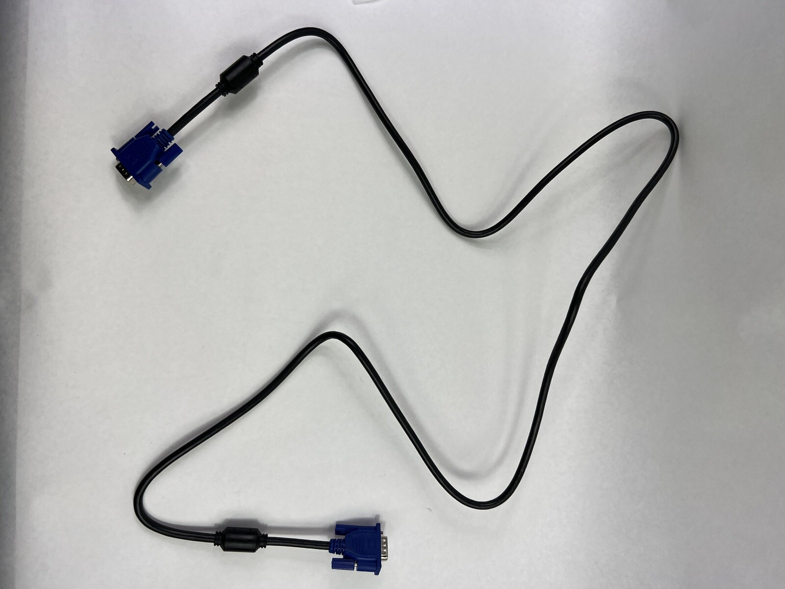 5FT VGA Male to Male Cable SVGA Monitor Cord Blue Plug Wire PC Computer Qty 10