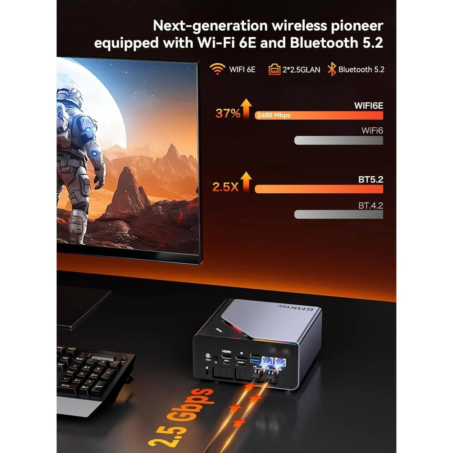 GMKtec K12 NucBox Mini PC | AMD Ryzen 7 H 255 | No RAM | No SSD | Bearbone