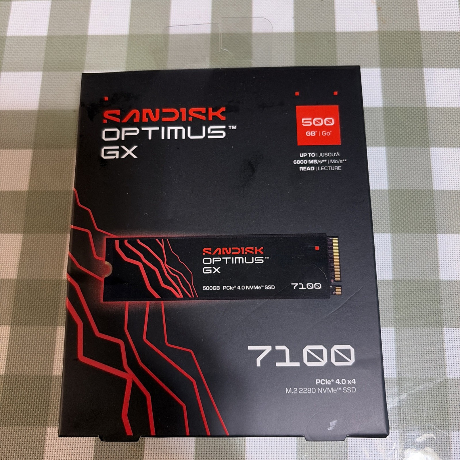 SanDisk Optimus GX 7100 500GB NVMe PCIe 4.0 x4 M.2 2280 SSD 6800MB/s