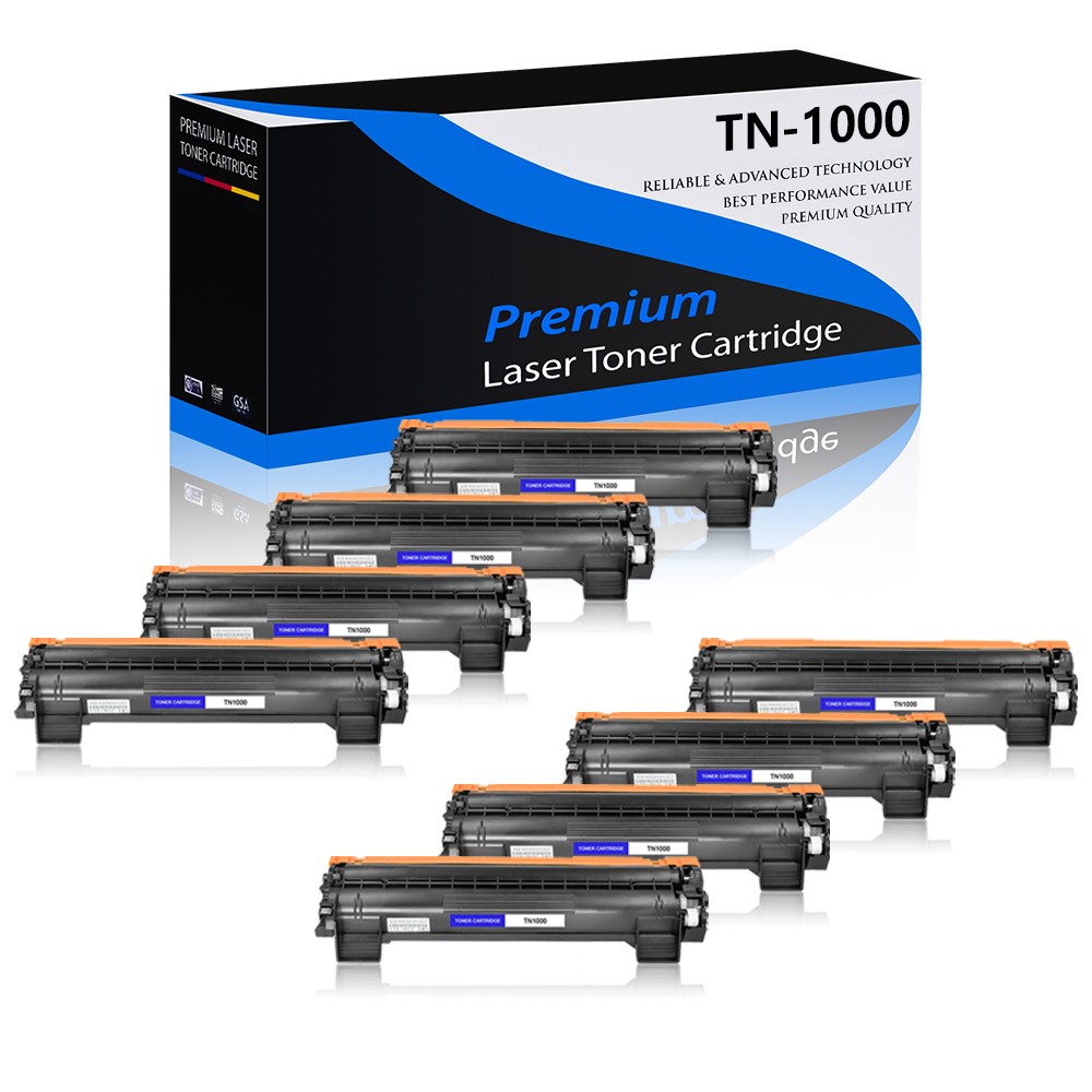 8PK TN1000 Toner Cartridge Fit for Brother TN-1000 MFC-1810 MFC-1810R MFC-1815