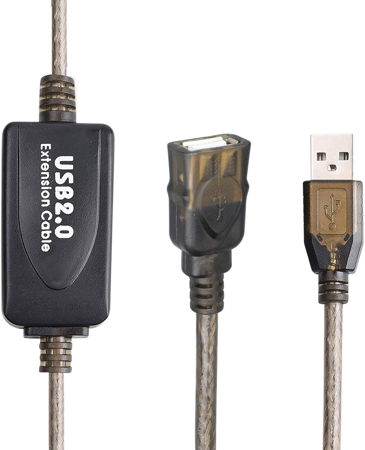USB 2.0 Type a Male to a Female Active Repeater Extension Cable 50Ft, High Speed