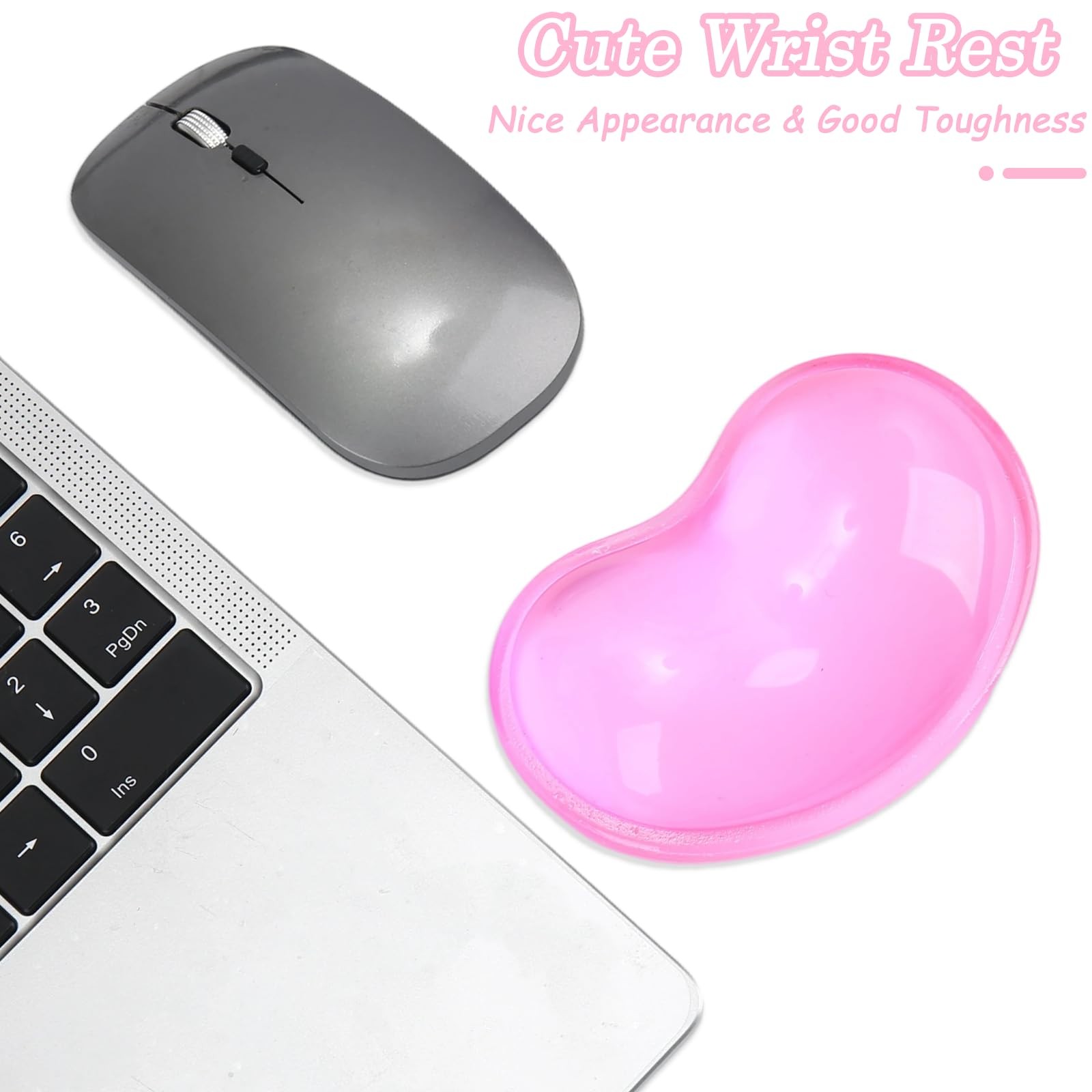 Gel Keyboard & Mouse Wrist Rest Set 15.75×2.17×0.83in & 4.3×2.7in – Ergonomic