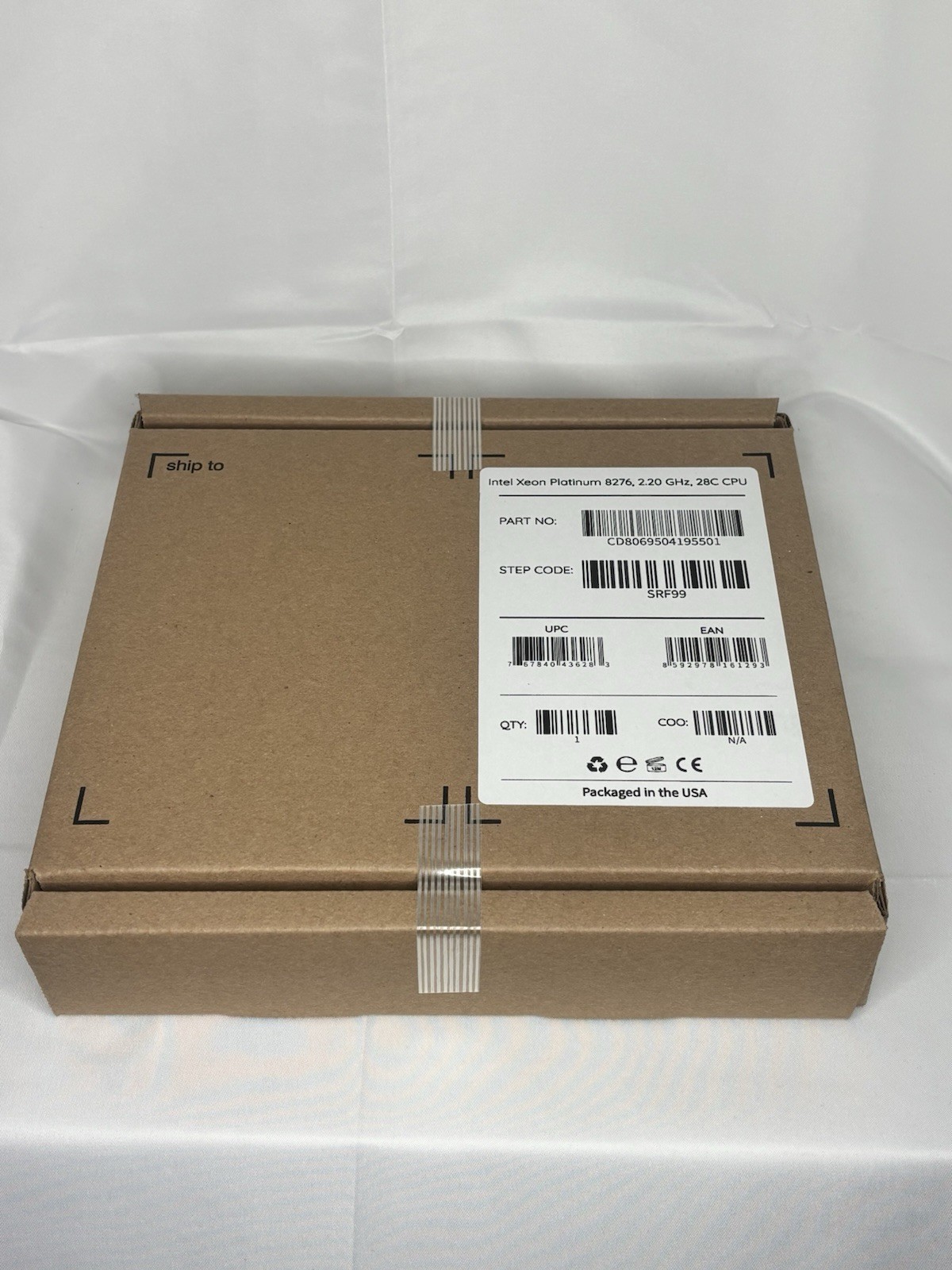 Intel Xean Platinum 8276 SRF99 2.2GHz 28-CORES 38.5MB FCLGA3647 PROCESSOR