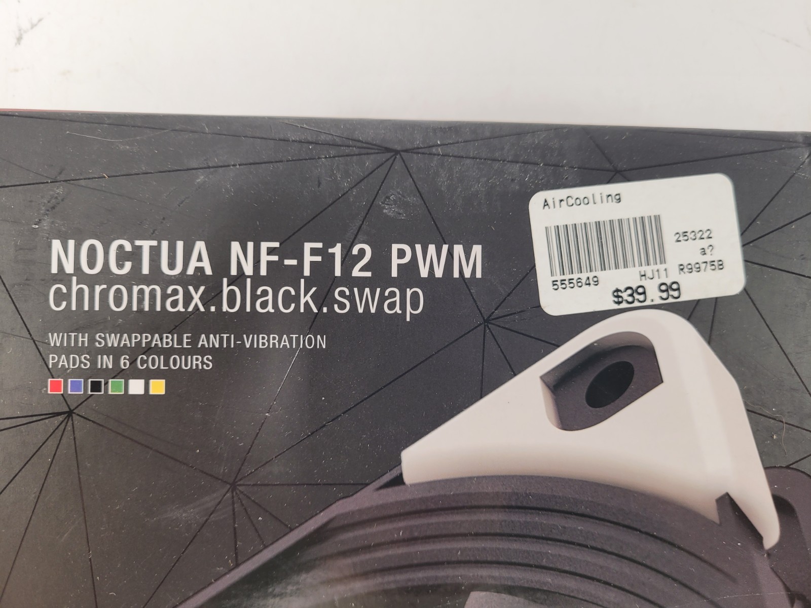Noctua NF-F12 iPPC-1500 PWM Chromax, Heavy Duty Cooling Fan, 4-Pin, 1500 RPM
