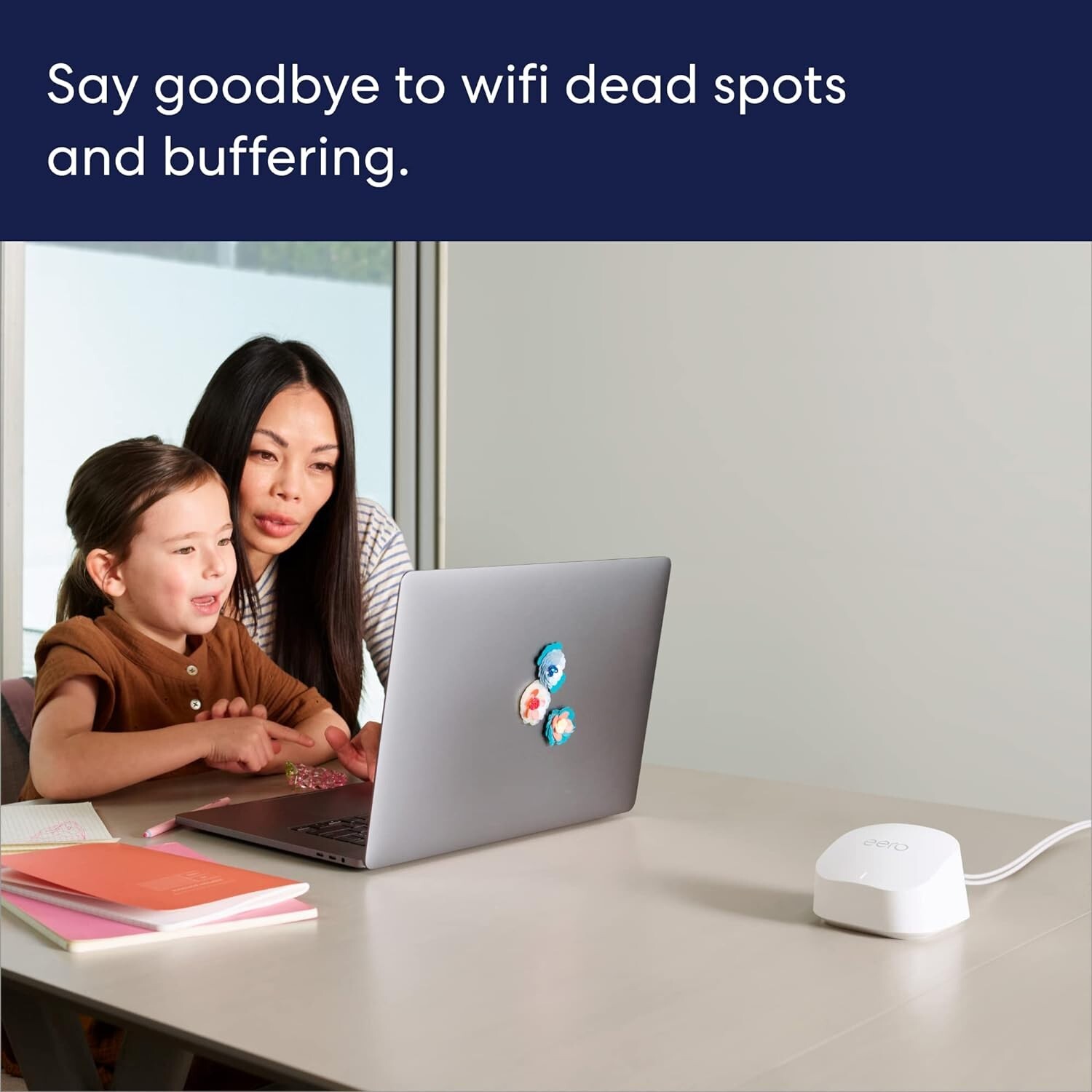 Amazon eero 6+ mesh Wi-Fi router 1.0 Gbps Ethernet Coverage up to 3,000 sq. ft.
