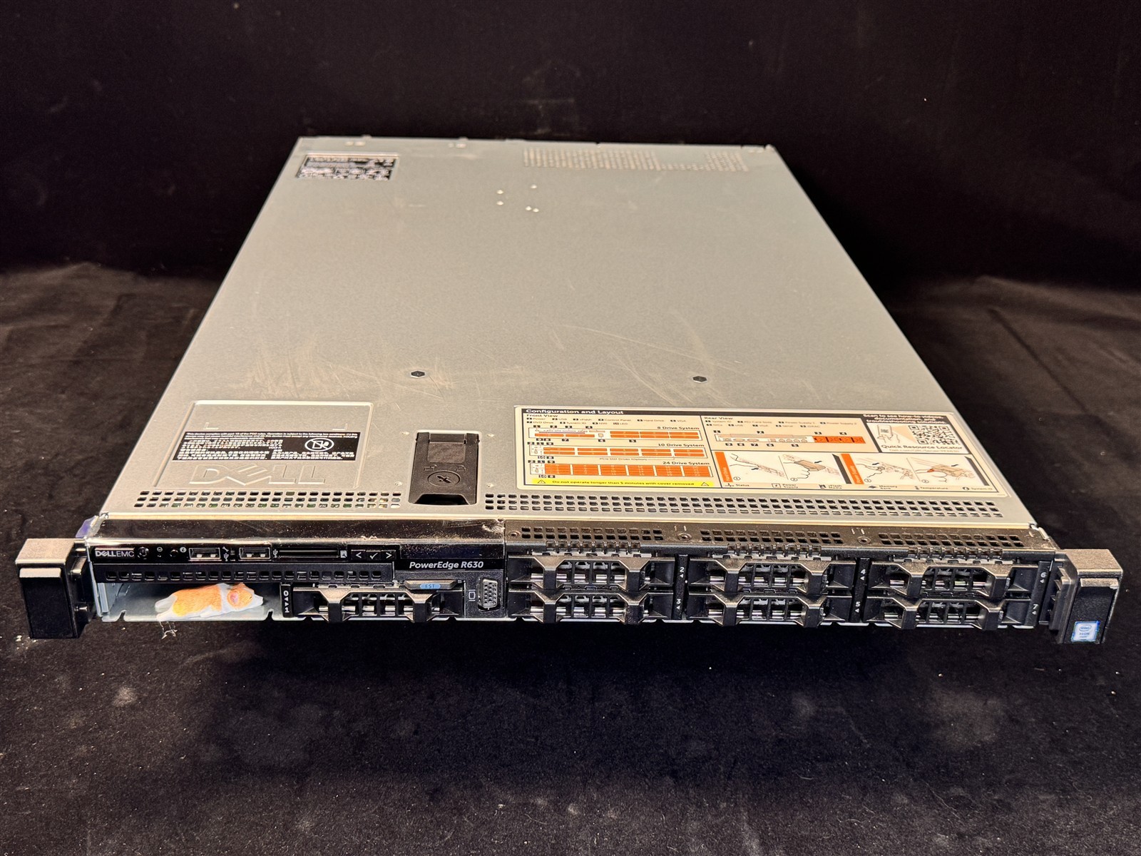 Dell PowerEdge R630 8SFF 2x E5-2697v3 28-Core 128GB 4×1.2TB SAS H730 iDRAC8