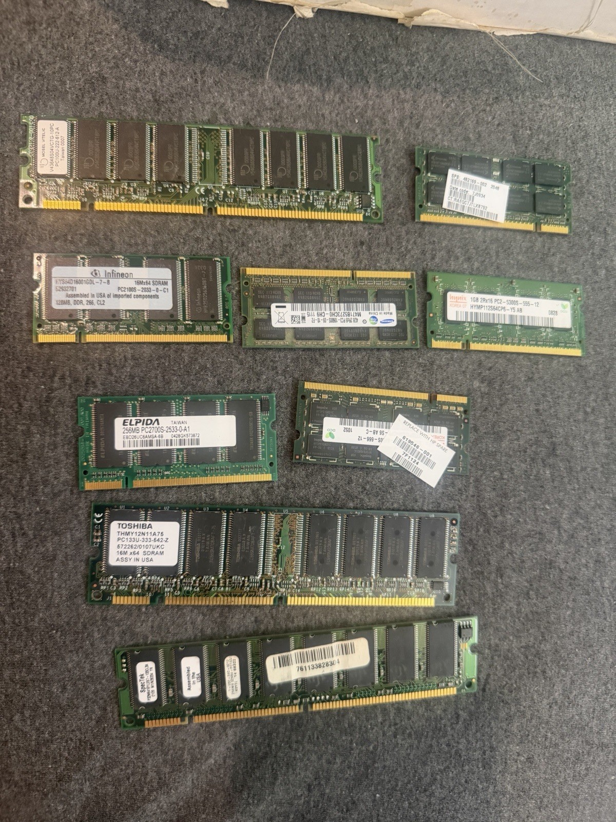 Computer, Laptop Desktop Parts Hard Drives, Ram, CPU, Memory Chips New