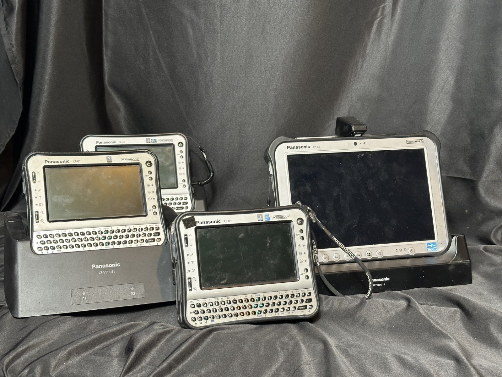 Panasonic ToughTech Bundle Toughpad FZ-G1 & 3xToughbook CF-U1 w/docks MK1
