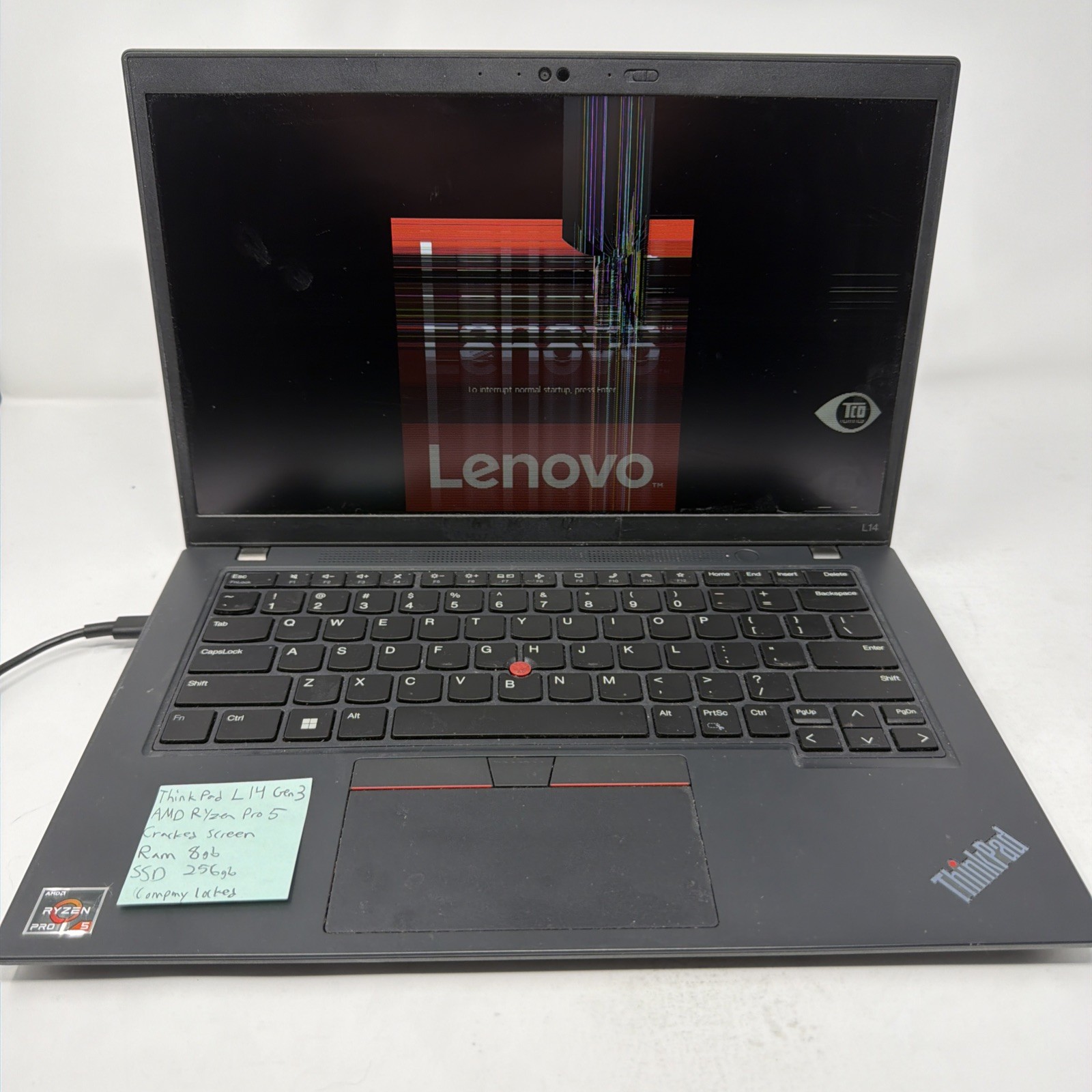 Lenovo ThinkPad L14 Gen 3 Ryzen 5 8GB 256GB SSD 14″ Laptop -READ-