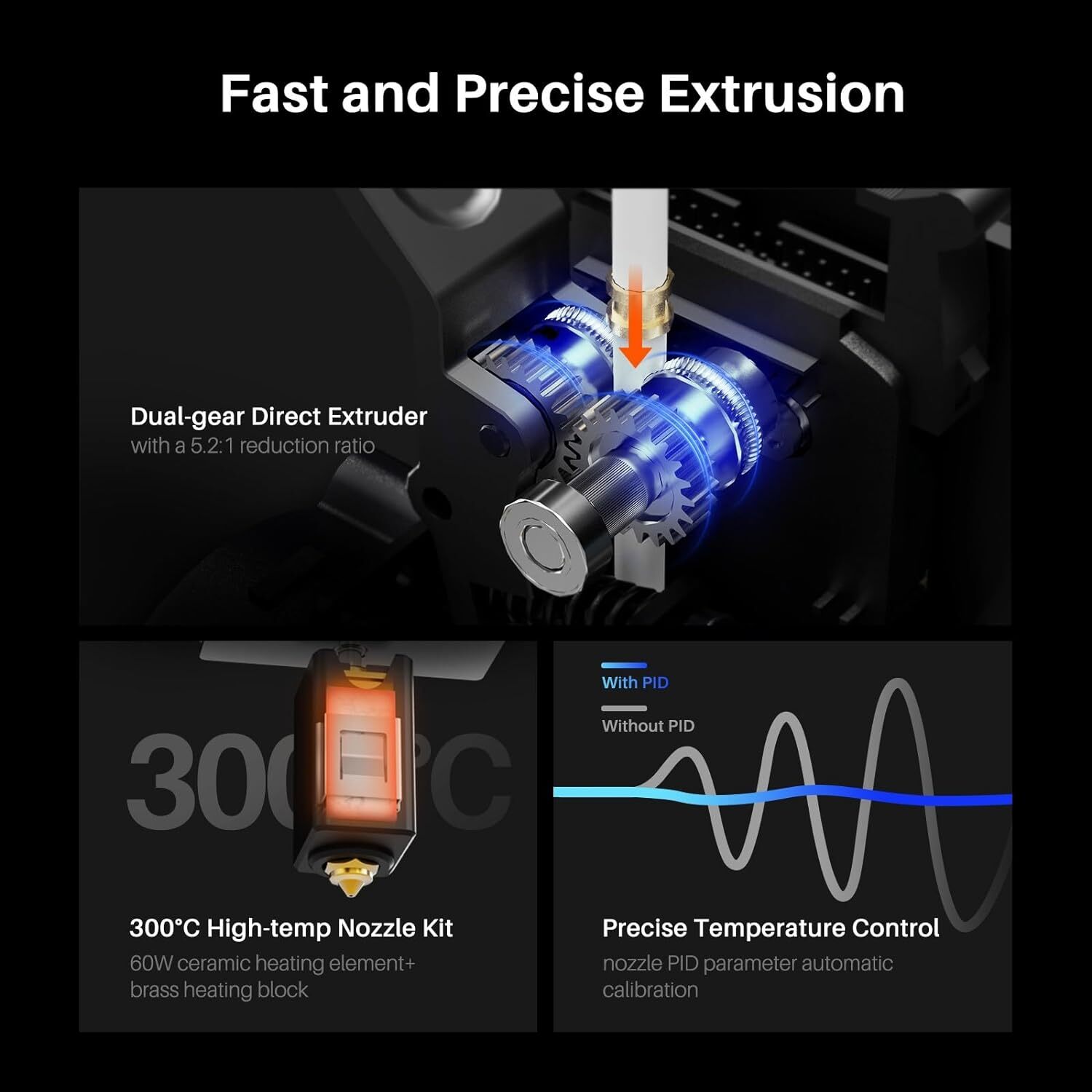 ELEGOO Neptune 4 Max FDM 3D Printer 500mm/s High-Speed with/ Klipper Firmware