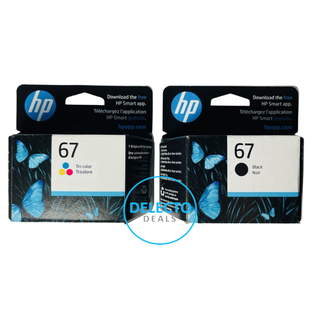GENUINE 2-Pack HP 67 Black &Tri-color Ink Cartridges 3YP29AN#140 SEALED BOX