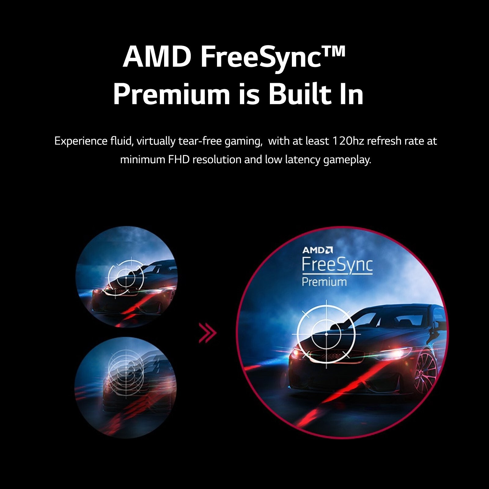 LG 27” UltraGear FHD 1ms 165Hz Gaming Monitor w/AMD FreeSync (27GQ40W-B)™