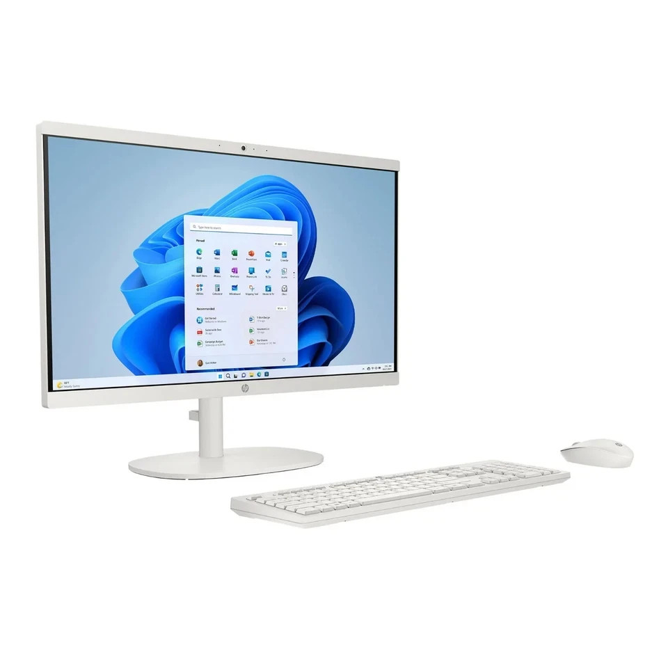 New HP 22″ All-in-One Desktop PC Intel N200 3.70GHz 8GB 128GB UFS Windows 11