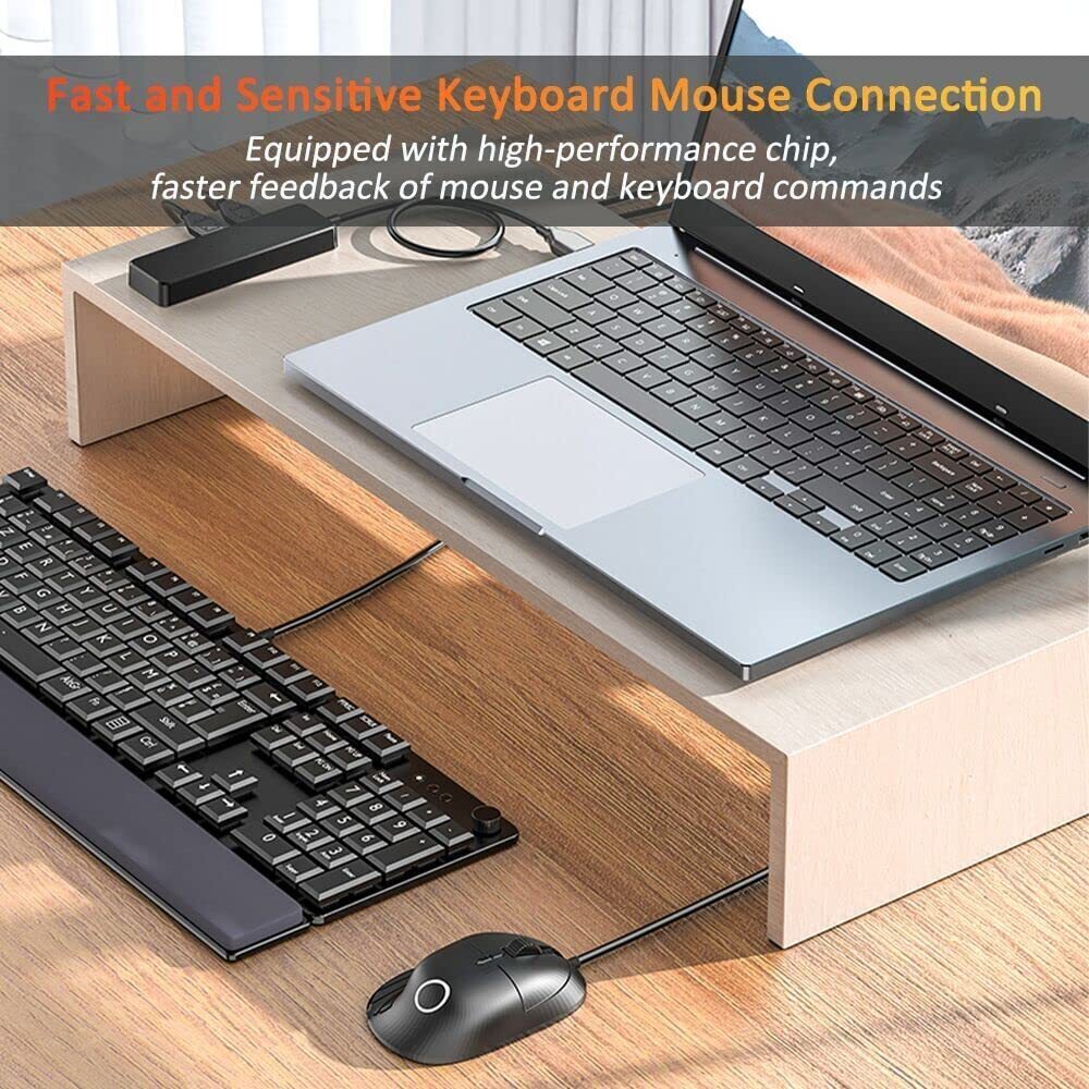 2-Pack USB 3.0 4-Port USB Hub USB Splitter USB Expander for Laptop, Flash Drive