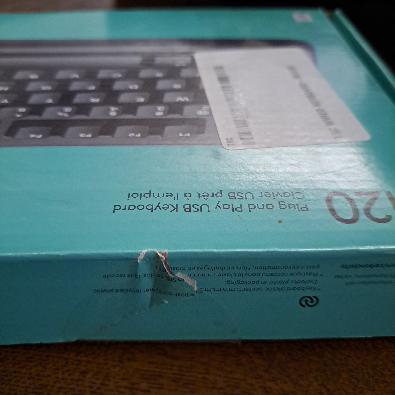 Logitech K120 USB Plug and Play USB Keyboard Laptop Desktop-NEW/in Box.
